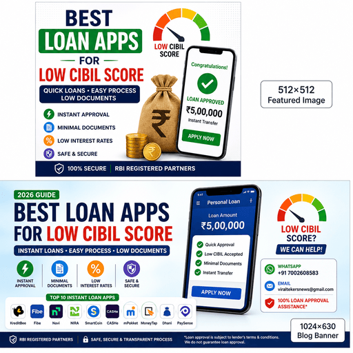Best Loan Apps for Low CIBIL Score in India (2026)